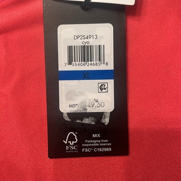 NWT DKNY High Waisted Bike Shorts Pink - Picture 8 of 8